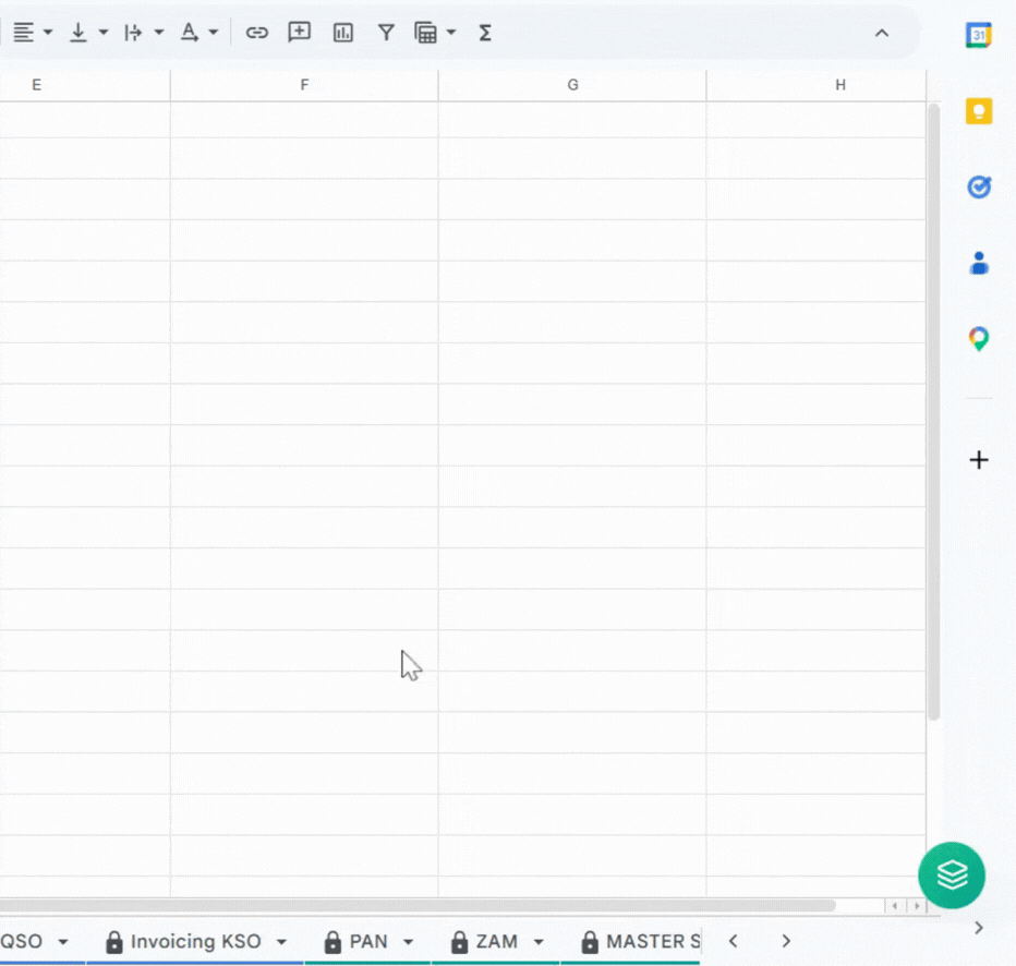 Pin important sheets demo