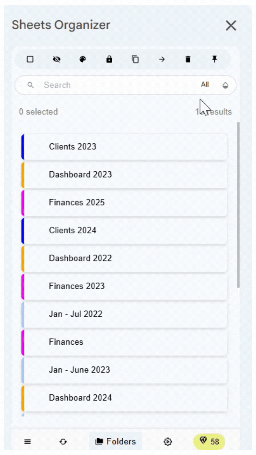 Combine name and color search